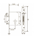 R201N-T6-6T CERRADURA TESA SEG